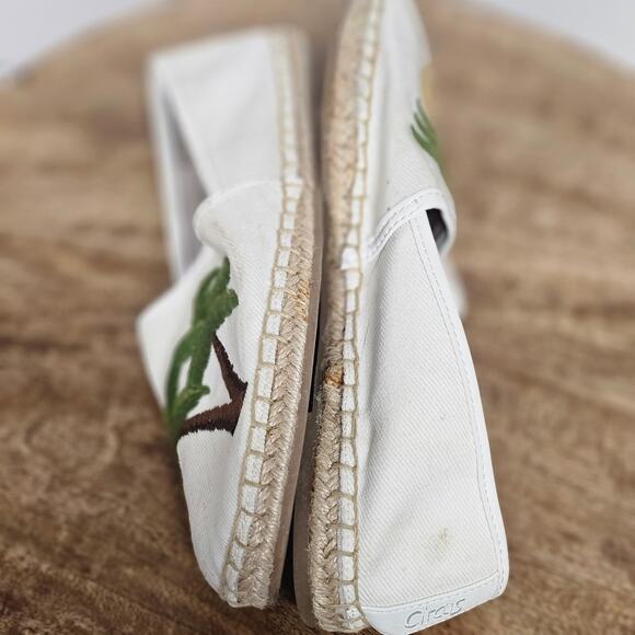 Sam Edelman Circus Pineapple Palm Tree Espadrilles Slip On Casual Shoes Size 8 - Picture 2 of 6